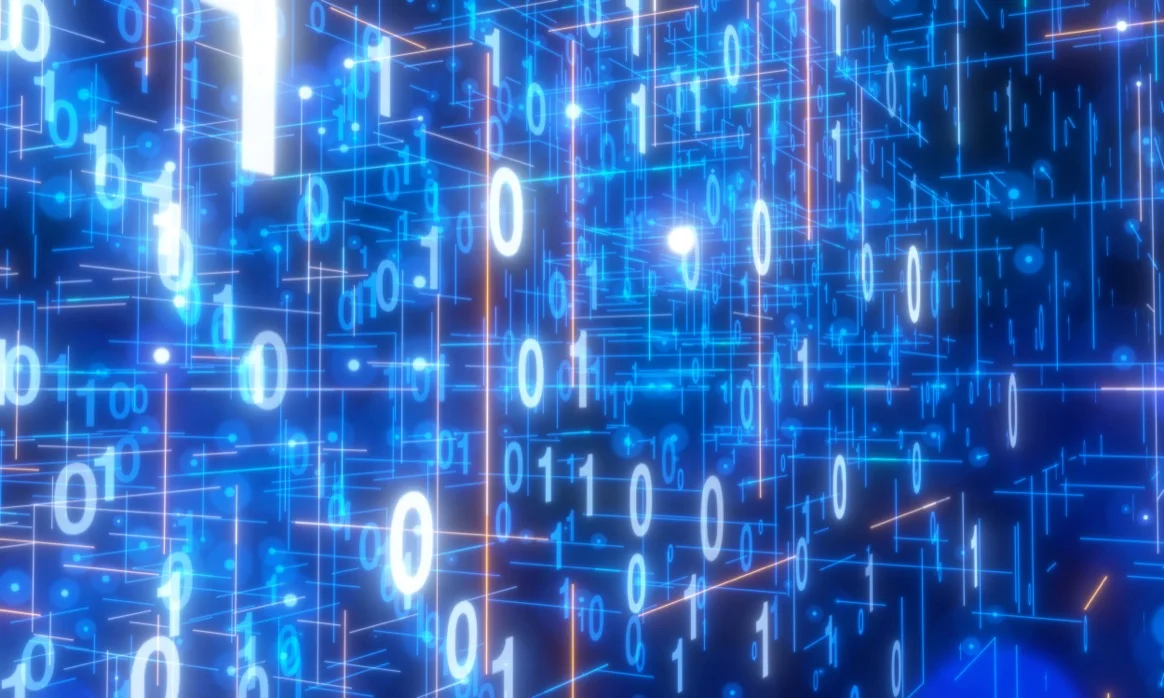 Binärcode als Symbol für offenen, einsehbaren Quellcode